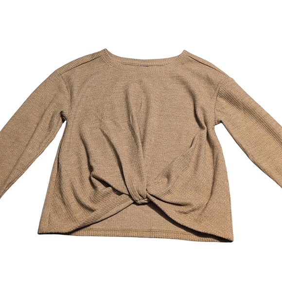 NWT Old Navy taupe ribbed soft sweater size medium 8 - Picture 1 of 3